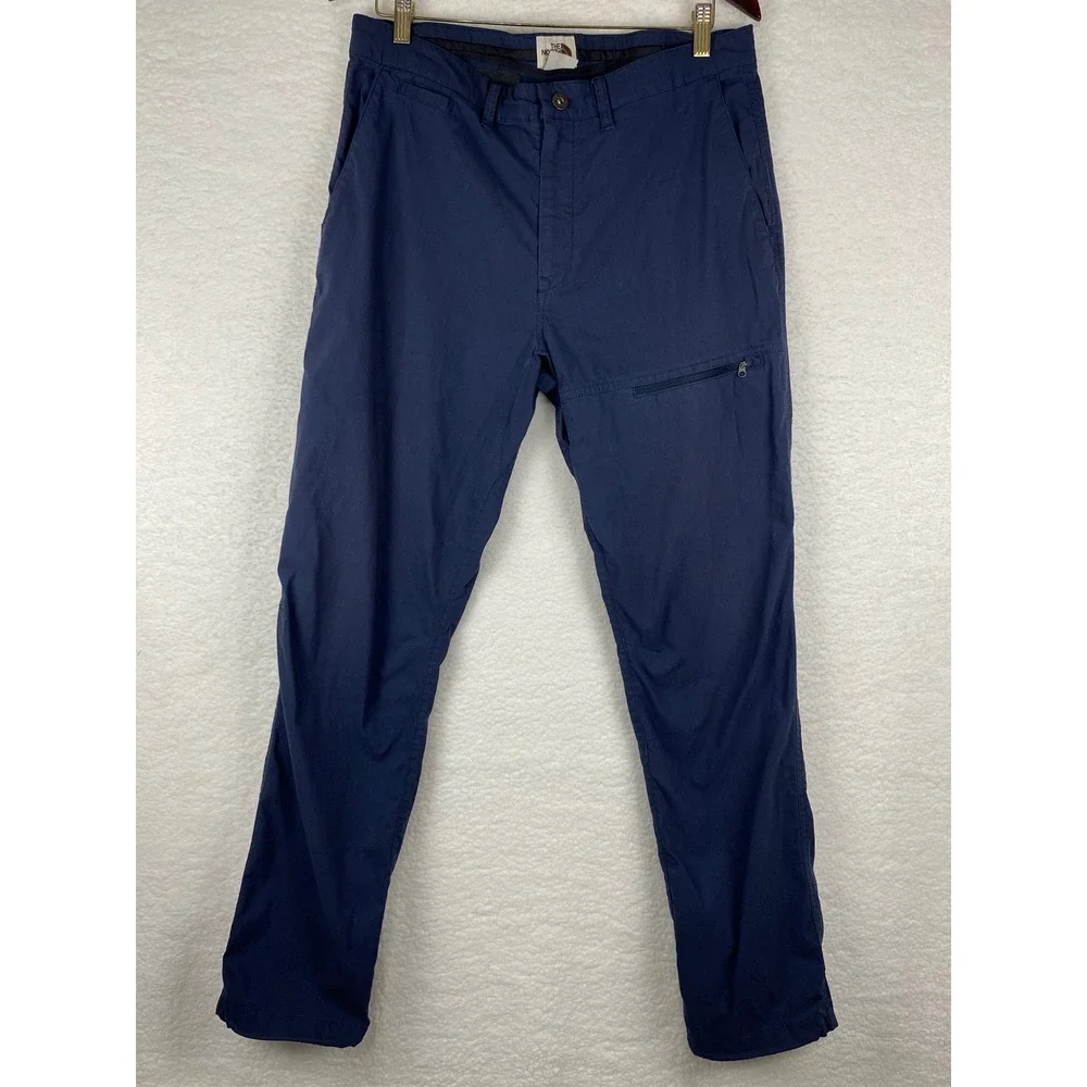 The North Face Mens Hiking Pants Navy Blue Size 34 Stretch Outdoor Utility Trail